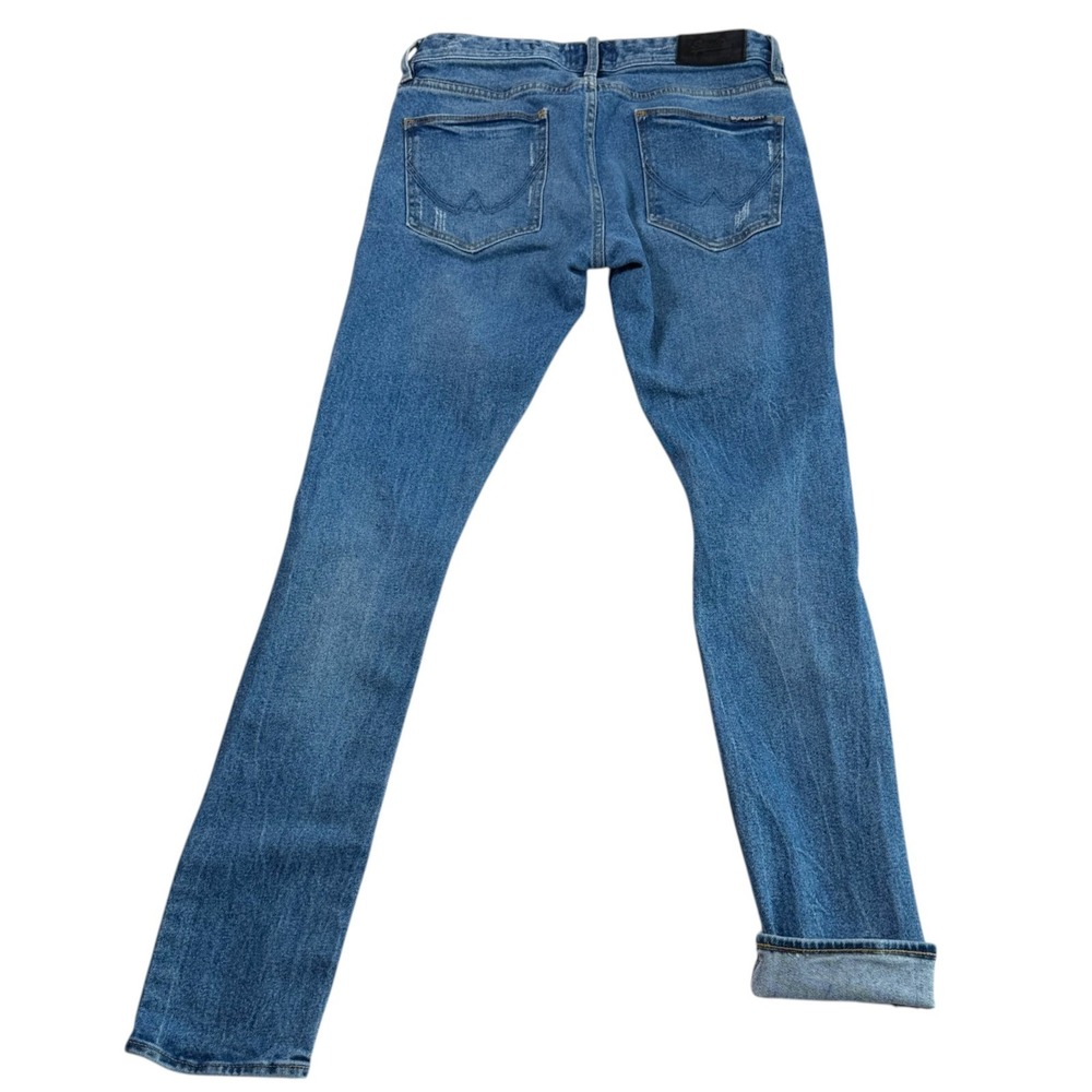 Superdry Mens Japanese Selvedge Jeans 32x32 Distressed Skinny Denim - Picture 10 of 16